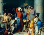 Casting Out the Money Changers by Carl Heinrich Bloch. (Source:  Attribution  via  Wikimedia  Commons http://en.wikipedia.org/wiki/File:CastingoutMoneyChangers.jpg)