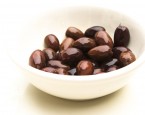 A bowl of kalamata olives.