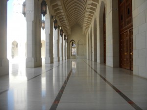 Sultan Qaboos Grand Mosque walkway