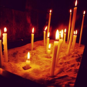 Candles at St. Julian le Pauvre, Paris